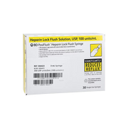 3mL - BD306423 PosiFlush Heparin Lock Flush Syringe 100 USP units/ml, Box of 30