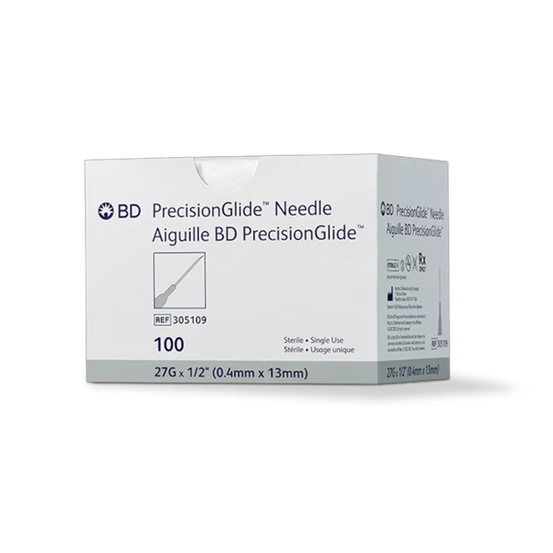 BD PrecisionGlide Needle Sterile, 27G x 1/2 in.