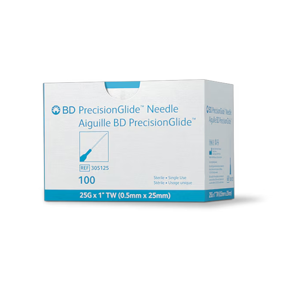 BD PrecisionGlide Needle Sterile, 25G x 1 in.