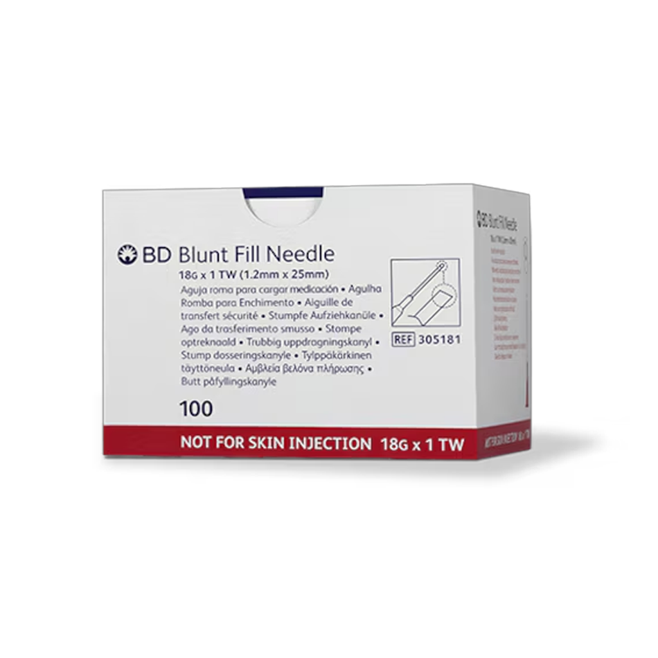 BD Blunt Fill Needle Sterile, 18G x 1 in.