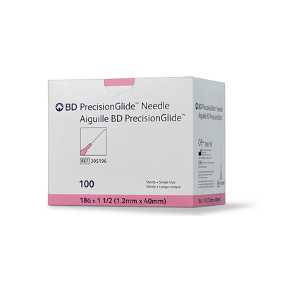 BD PrecisionGlide Needle Sterile, 18G x 1 1/2 in.