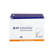 SafetyGlide Hypodermic Safety Needle, 25G x 1 in.