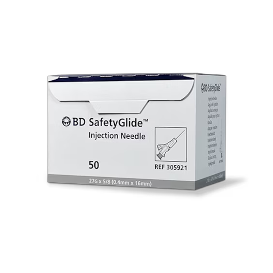 SafetyGlide Hypodermic Safety Needle, 27G x 5/8 in.