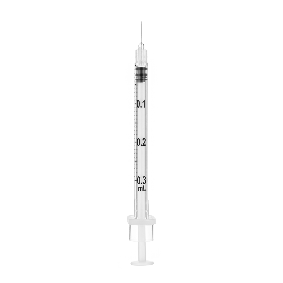 Sol-M Cosmetic 0.3ml Syringe w/ 31G x 8mm Fixed Needle