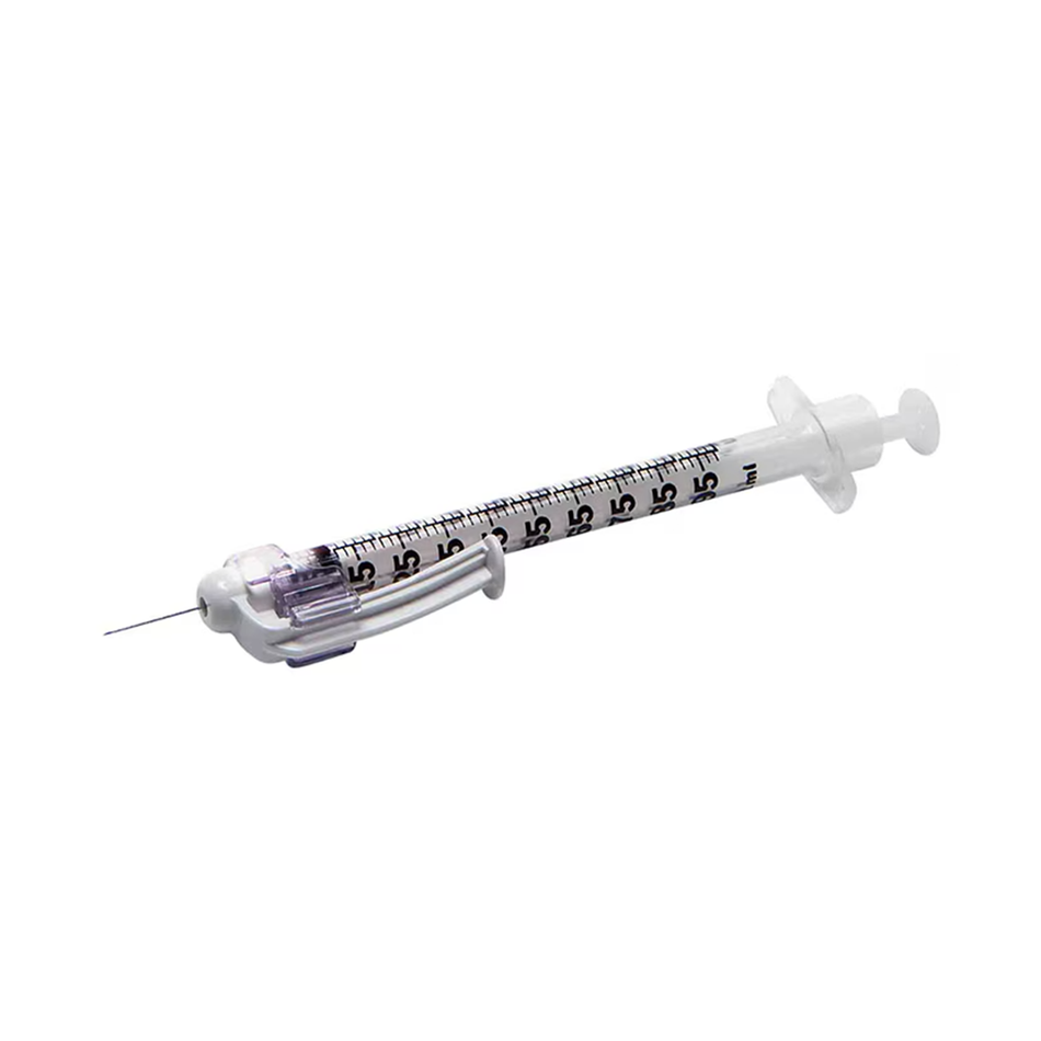 1 mL Allergy Syringe w/ 27G x 1/2 in. Reg Bevel Needle, Tray