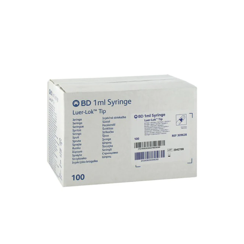 1 mL Luer-Lok Tip Syringe, Sterile, Single-Use