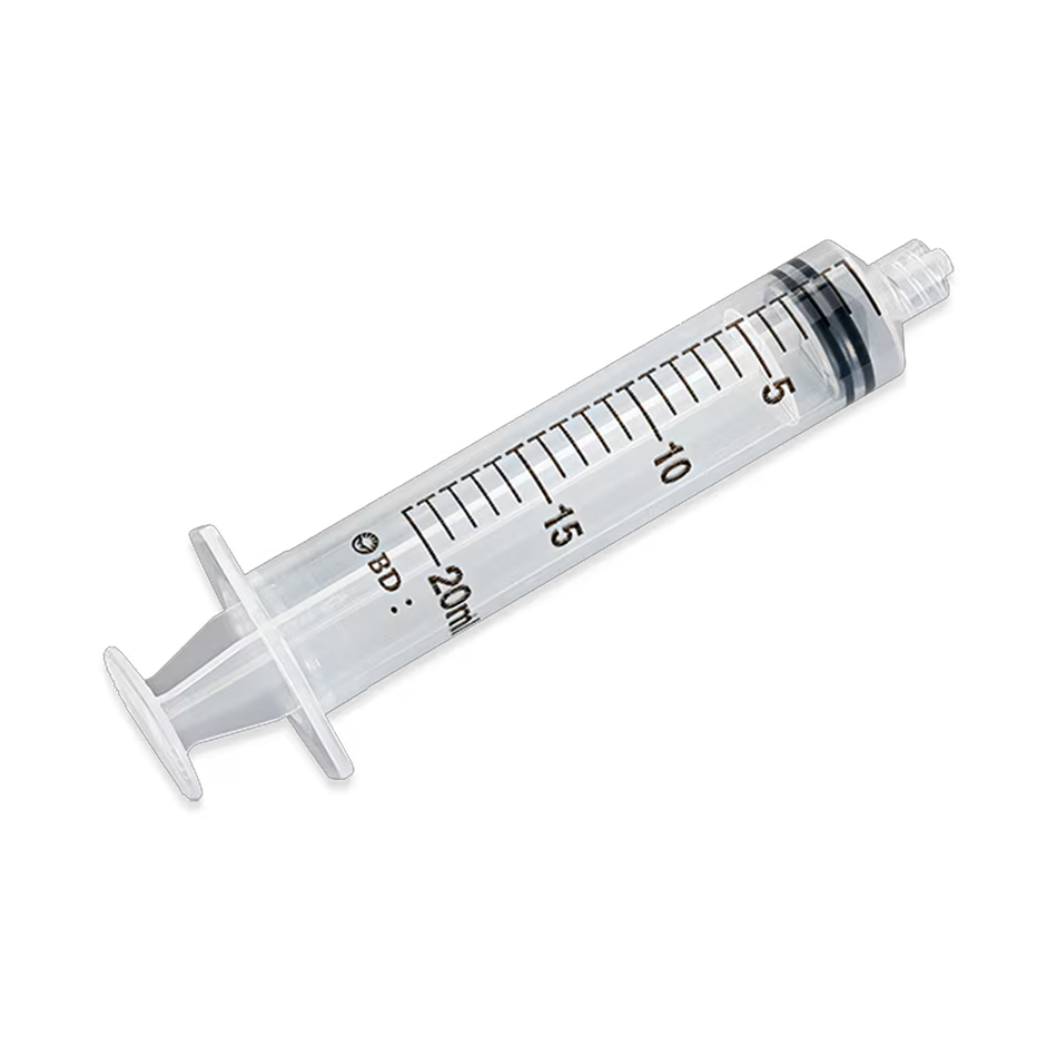 20 mL Luer-Lok Tip Syringe, Sterile, Single-Use