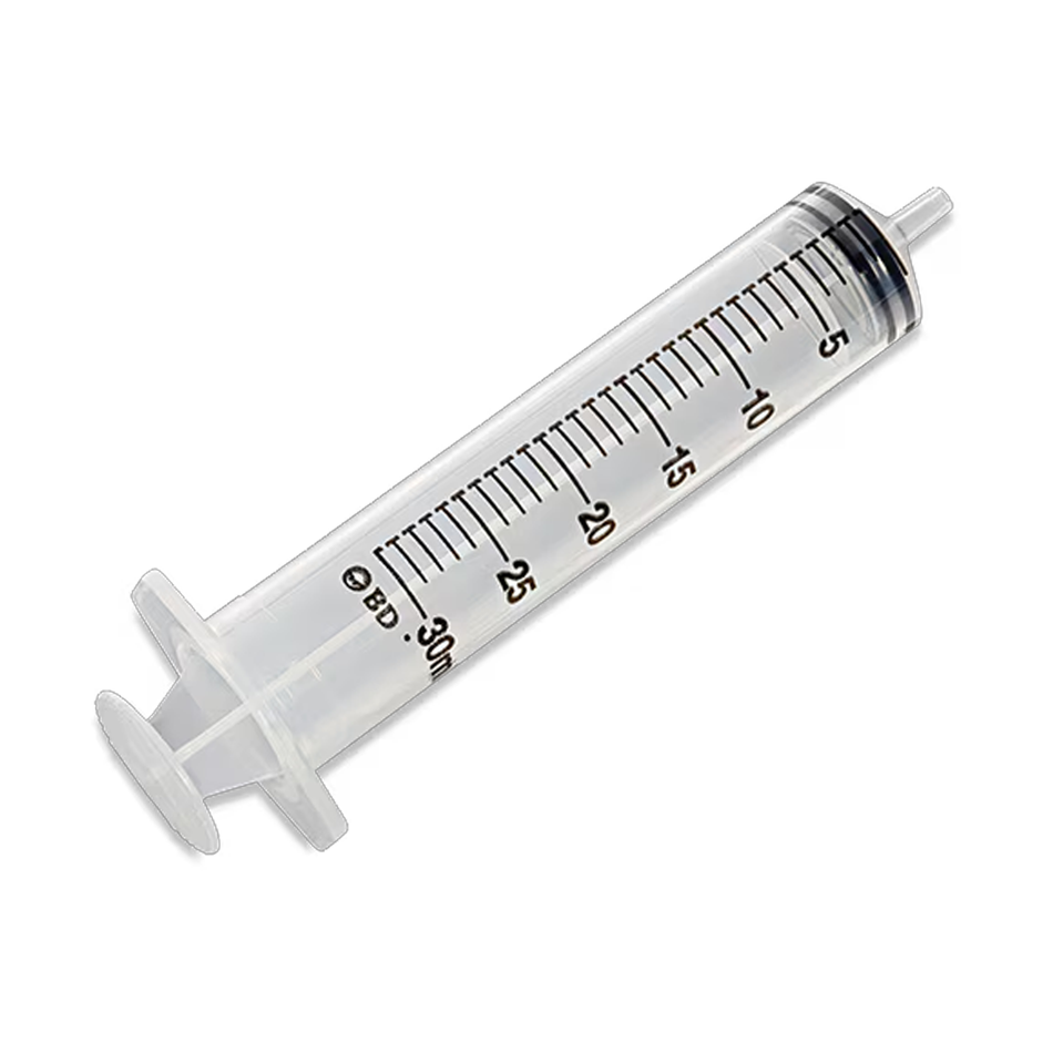 30 mL Luer-Slip Tip Syringe, Sterile, Single-Use
