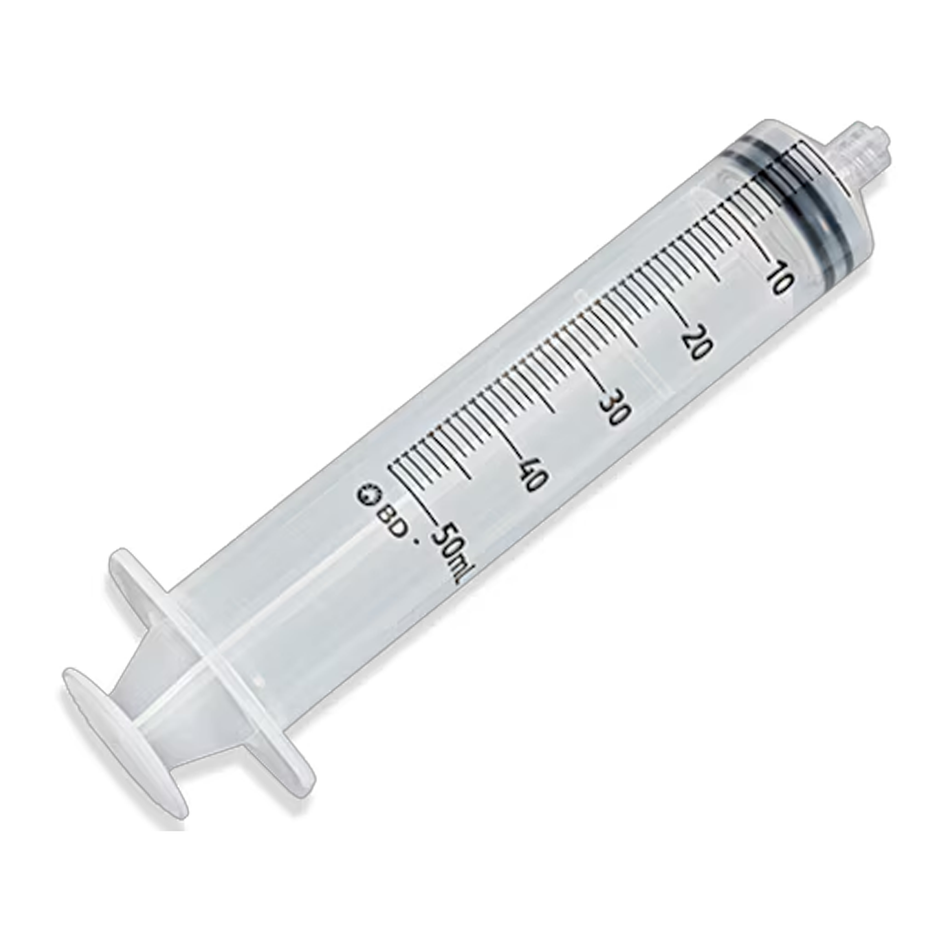 50 mL Luer-Lok Tip Syringe, Sterile, Single-Use