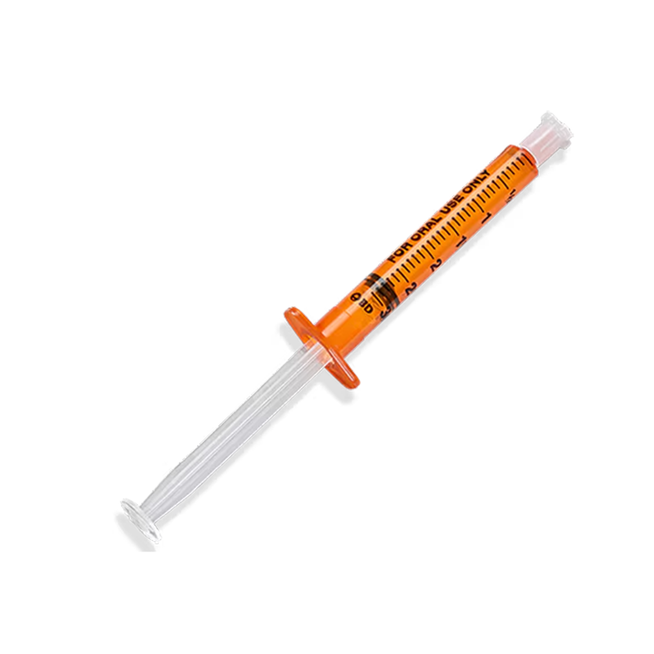 BD Amber Oral Dispensing Syringe Single Use, 3 mL with Tip Cap