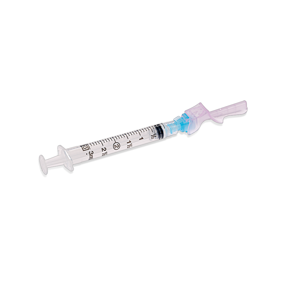 3 mL Luer-Lok Syringe w/ 23G x 1-1/2 in. Detachable Eclipse Needle