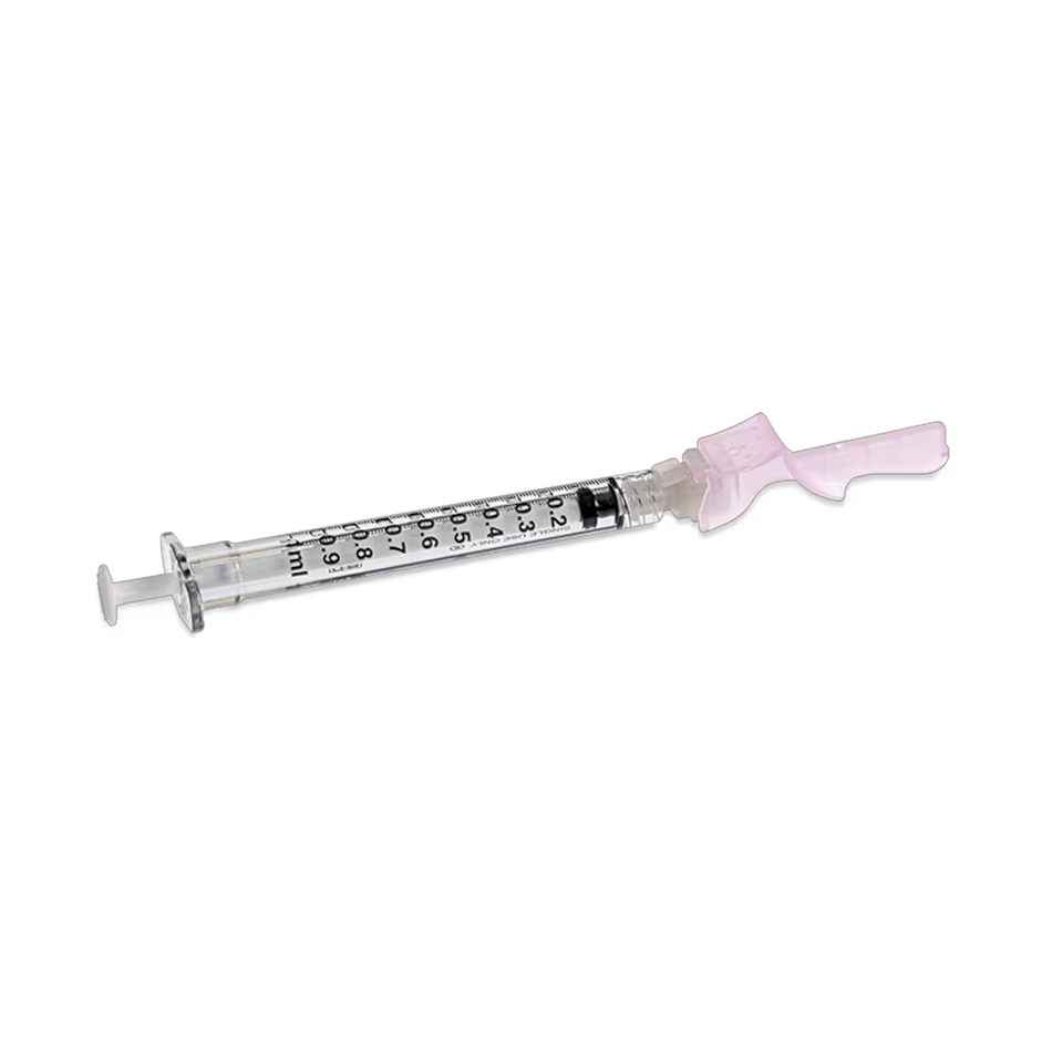 1 mL Luer-Lok Syringe w/ 27G x 1/2 in. Detachable Eclipse Needle