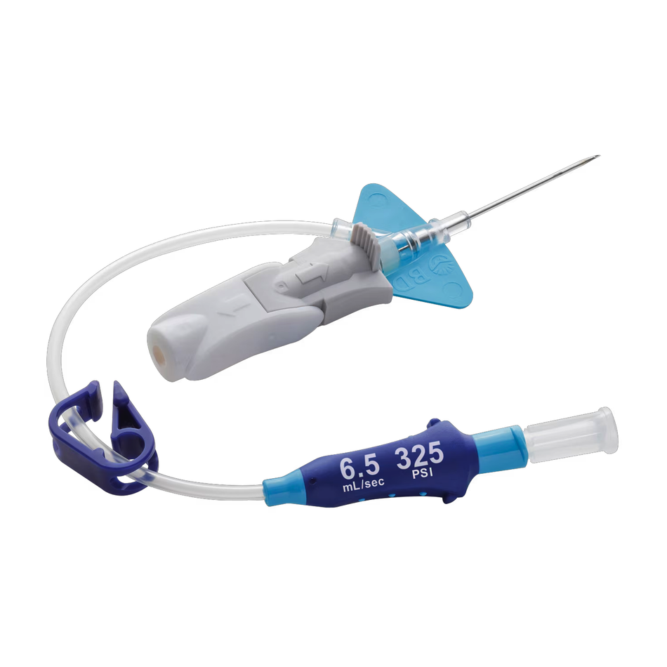 Nexiva Diffusics Closed IV Catheter System, 22G x 1.00 in. (0.9 mm x 25 mm) Blue