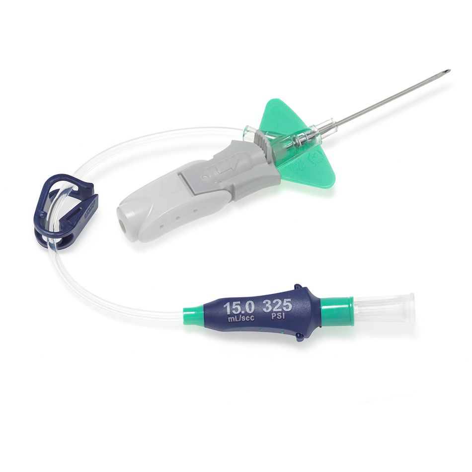 Nexiva Diffusics Closed IV Catheter System, 18G x 1.25 in. (1.3 mm x 32 mm) Green