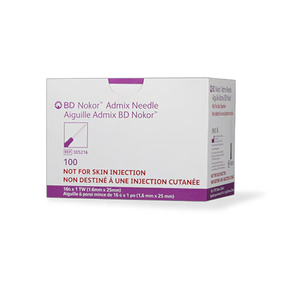 BD Nokor Admix Needle, 16G x 1 in.