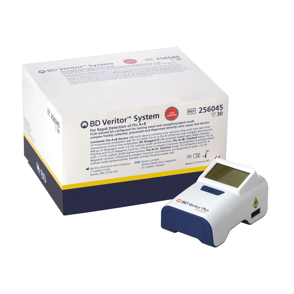 BD Veritor Test Kit for Rapid Detection of Flu A+B (CLIA-Waived Kit)