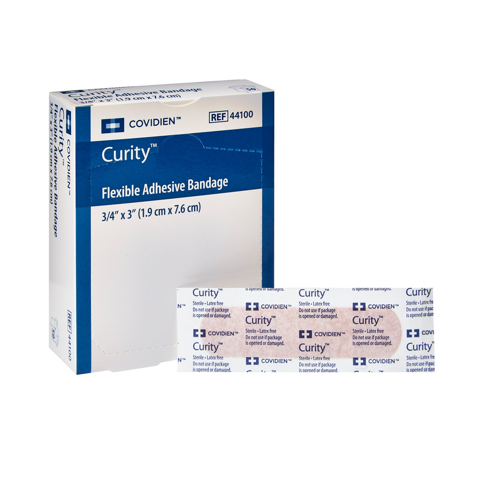 Curity Flexible Fabric Bandages 3/4" x 3"