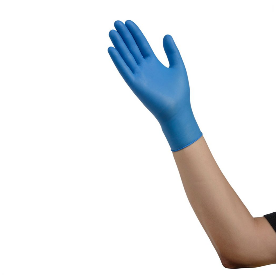 ESTEEM Blue Nitrile Exam Gloves, Small