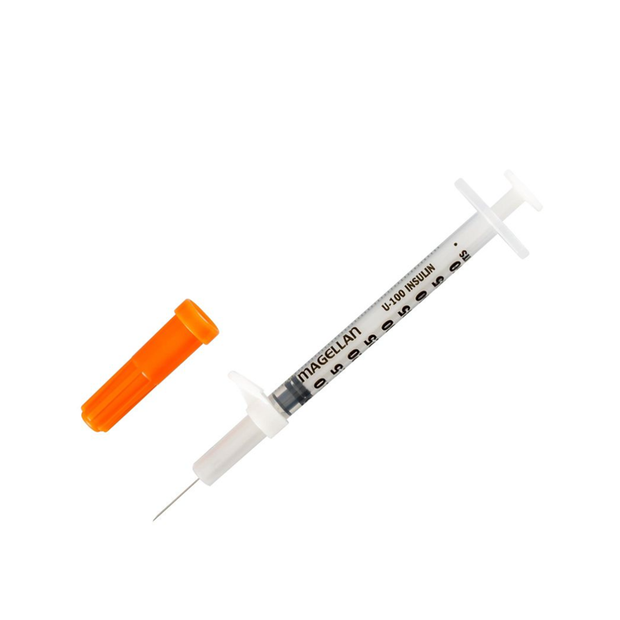 Magellan 3/10 mL Insulin Safety Syringe w/ 29G x 1/2" Needle, Sterile