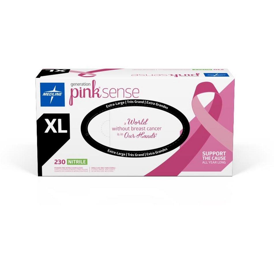 Pink Sense Nitrile Exam Glove, X-Large