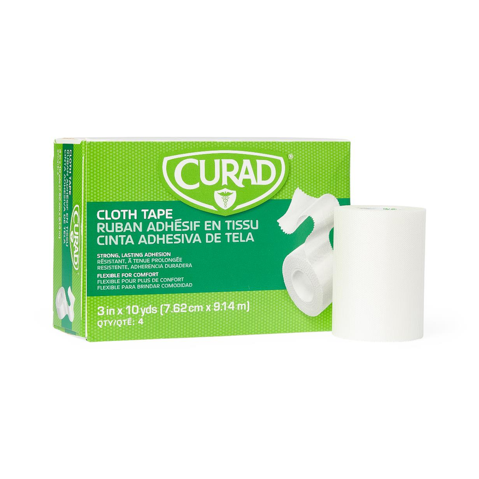 CURAD Cloth Silk Surgical Tape, 3" x 10 yd. (7.6 cm x 9 m)