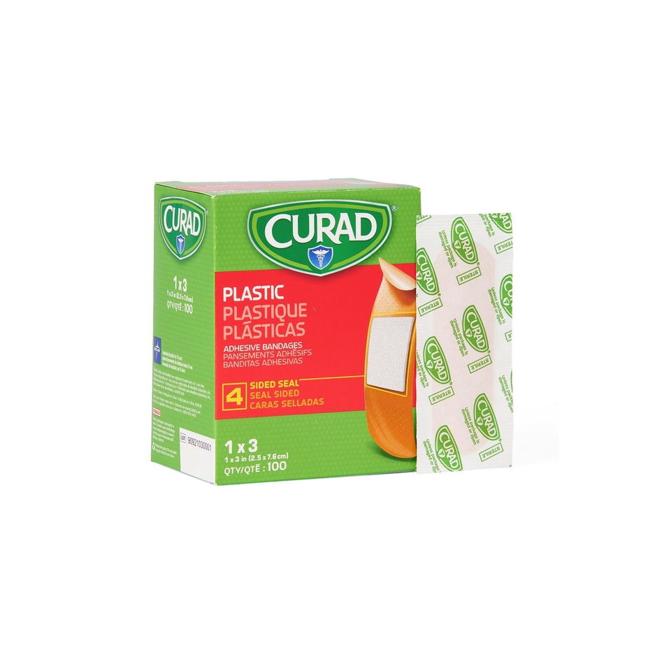 CURAD Plastic Adhesive Bandages, 1" x 3" (2.5 cm x 7.6 cm)