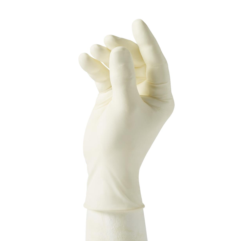 CURAD Powder-Free Latex Exam Glove, Beige Medium