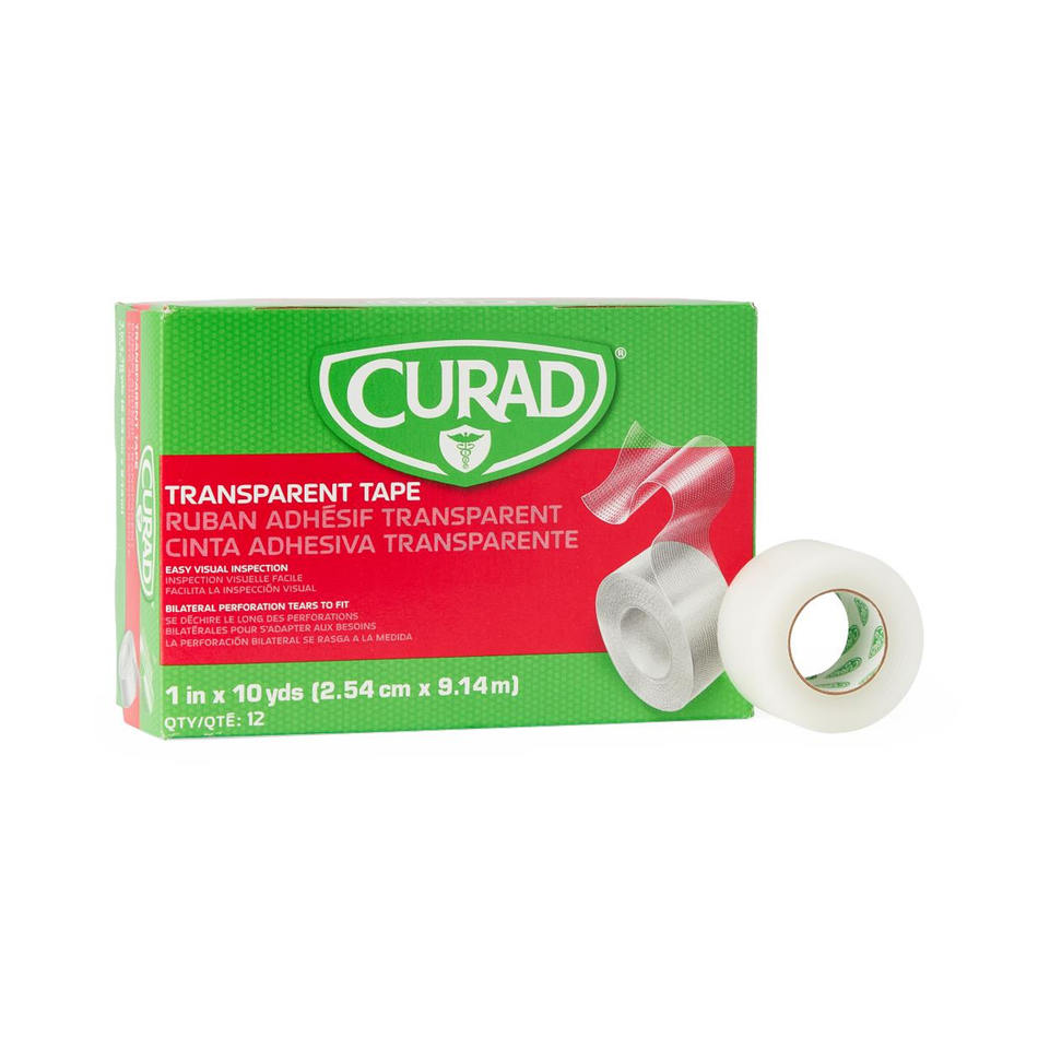 CURAD Transparent Perforated Surgical Tape, 1" x 10 yd. (2.5 cm x 9 m)