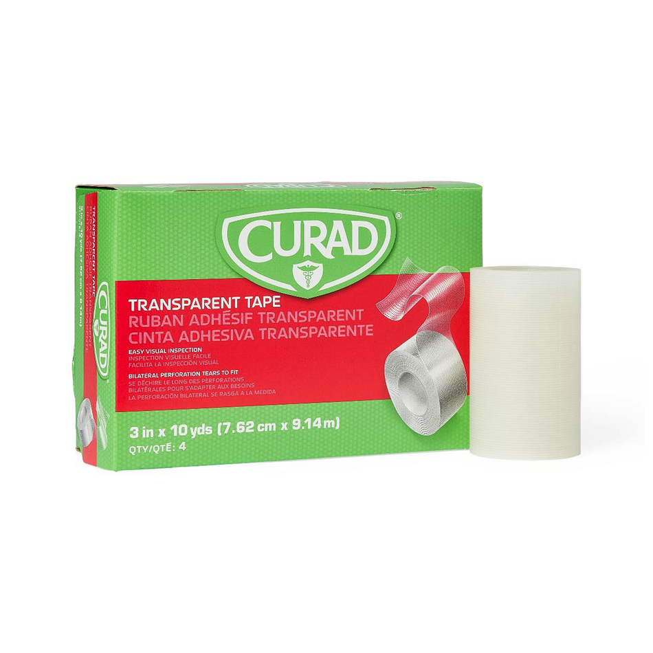 CURAD Transparent Perforated Surgical Tape, 3" x 10 yd. (7.5 cm x 9.1 m)