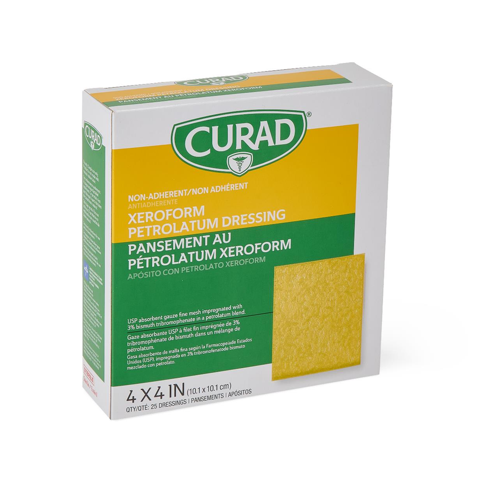 CURAD Xerofoam Non-Adherent Gauze Dressing, 4" x 4" (10 x 10 cm)