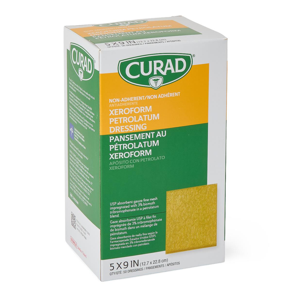 CURAD Xerofoam Non-Adherent Gauze Dressing, 5" x 9" (12.7 x 22.8 cm)