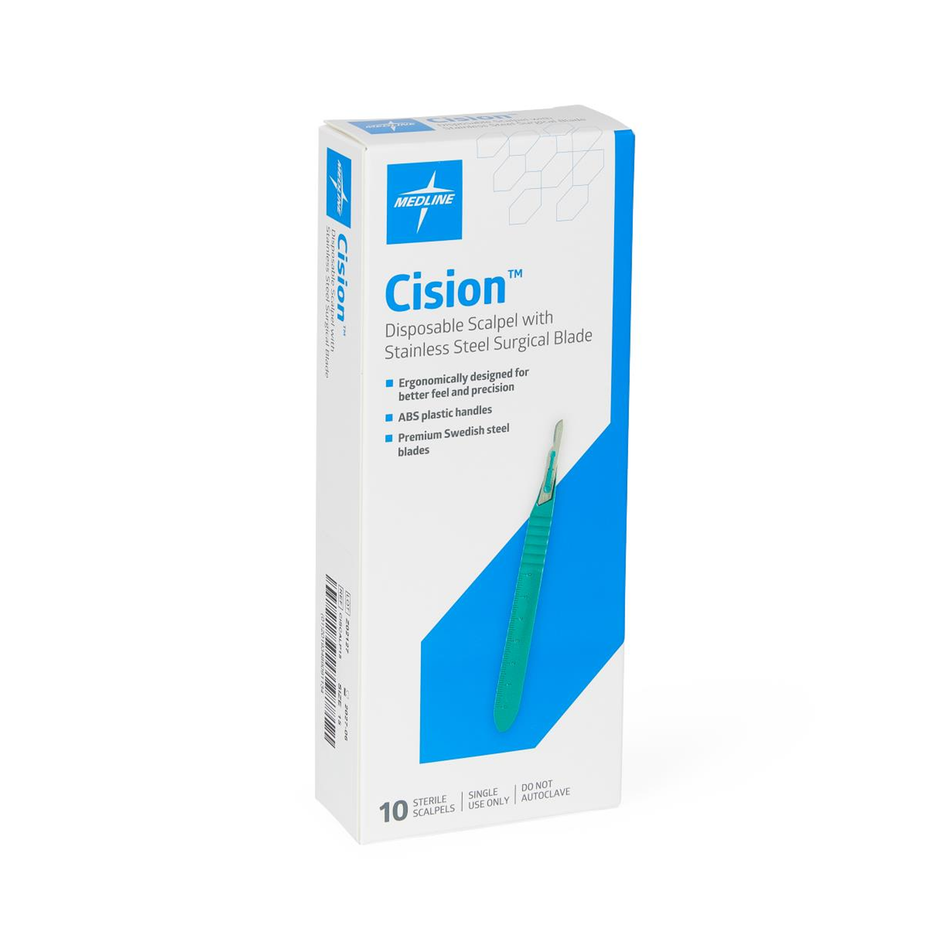 Cision Disposable Stainless-Steel Scalpels, Size #15