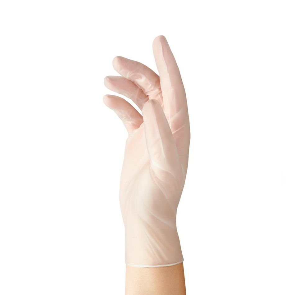 Glide-On Powder-Free Vinyl Exam Glove, Clear Medium