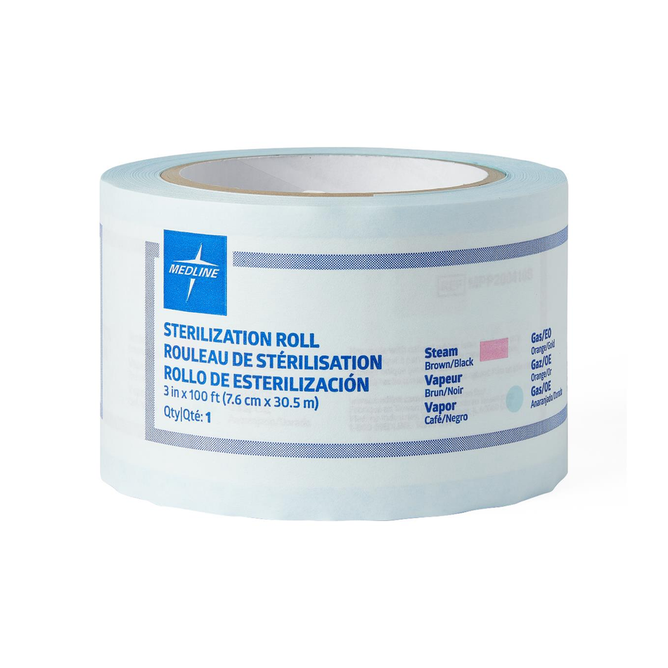 Sterilization Heat Seal Rolls, 3" x 100' (7.6 cm x 30.48 m)