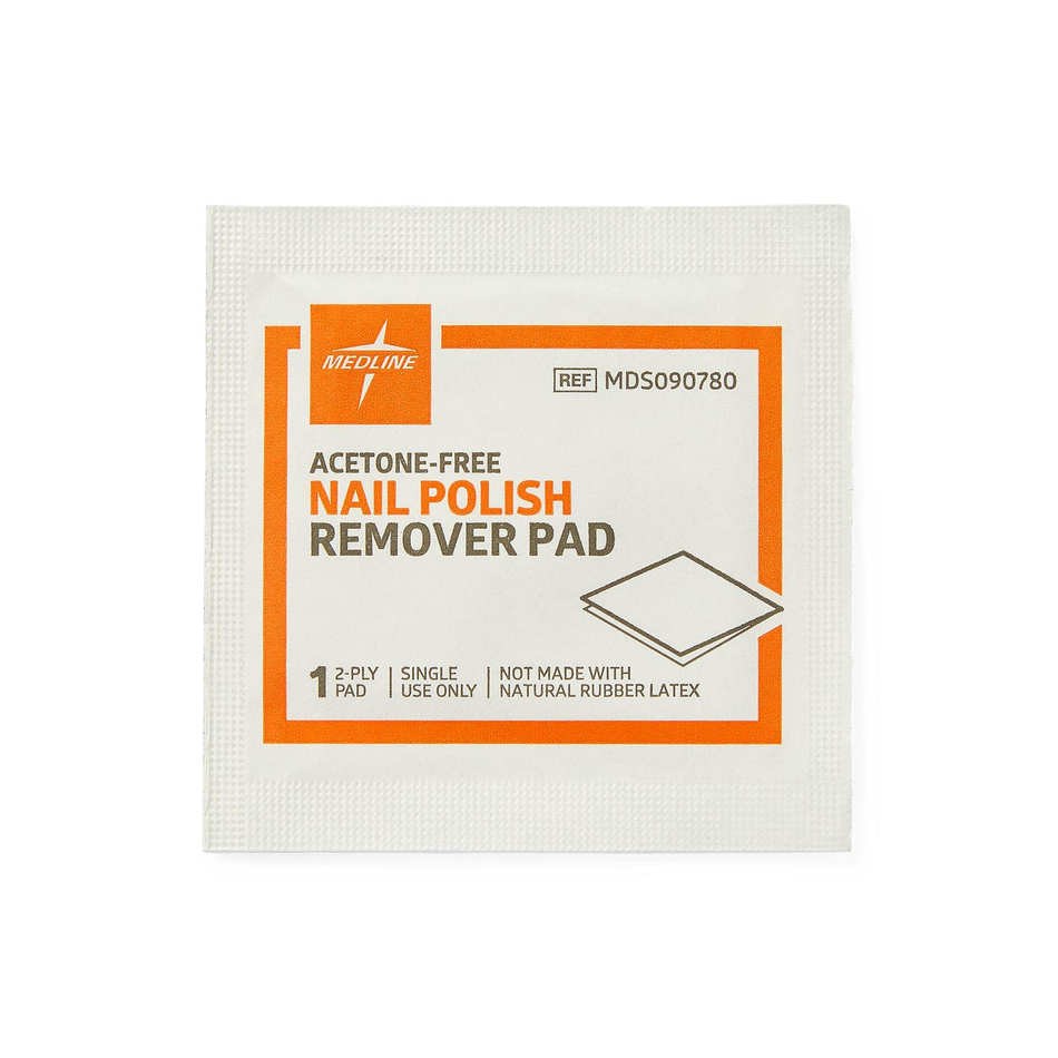 Medline Nail Polish Remover Wipes, Acetone-Free