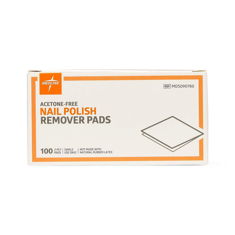 Medline Nail Polish Remover Wipes, Acetone-Free