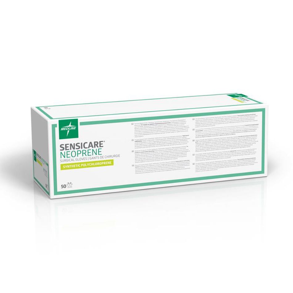 SensiCare Sterile Powder-Free Neoprene Surgical Glove, Brown Size 7.0