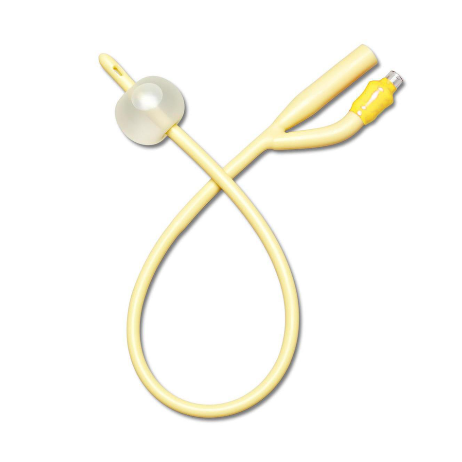 2-Way Silicone-Elastomer Coated Latex Foley Catheters, 20 Fr 30 mL