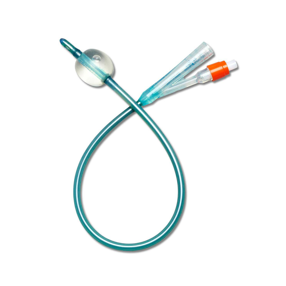 2-Way Silvertouch 100% Silicone Foley Catheters, 16 Fr 10 mL