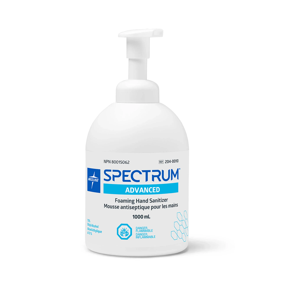 Spectrum Advanced 72% Alcohol Foam Hand Sanitizer, 1 L Pump Bottle