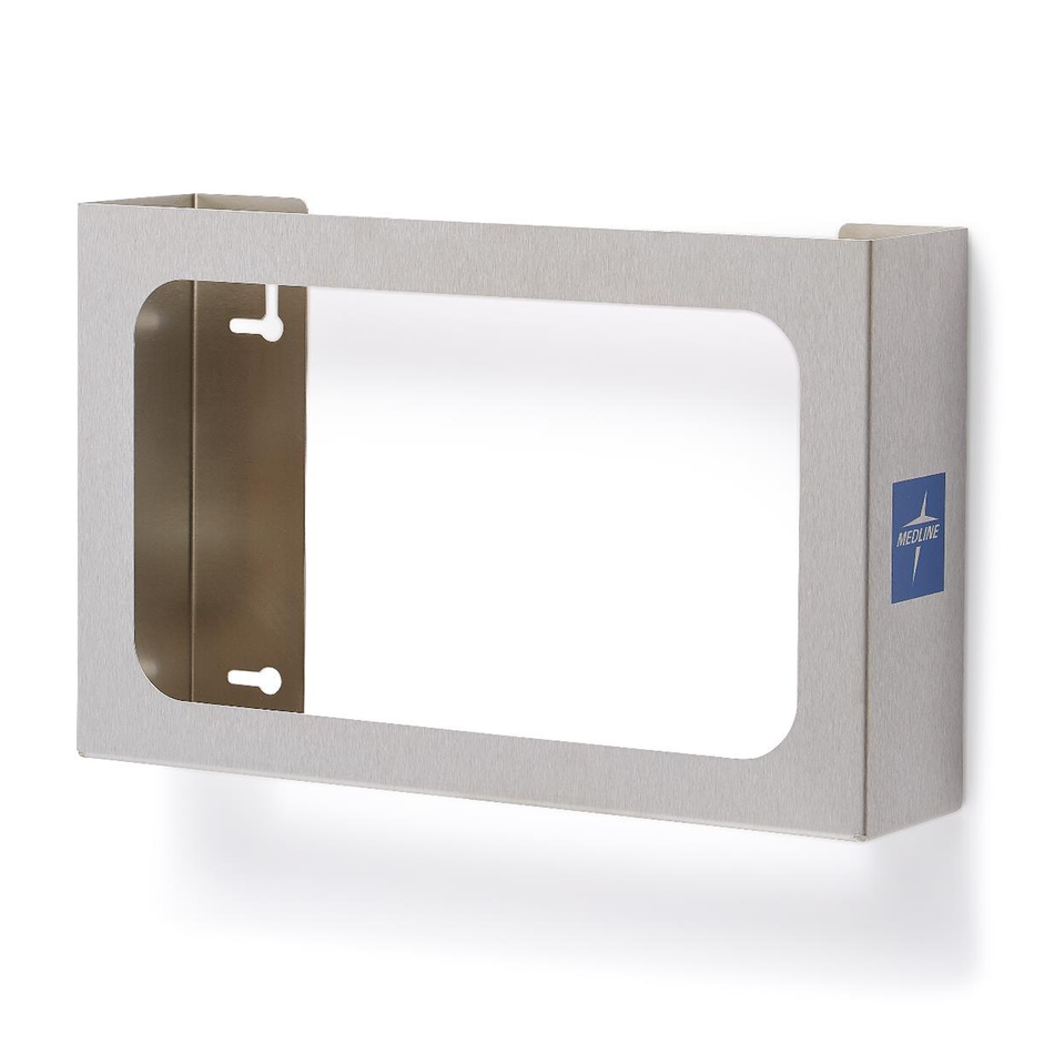 Medline Stainless-Steel Glove Dispenser, Fits 3 Boxes, Horizontal or Vertical