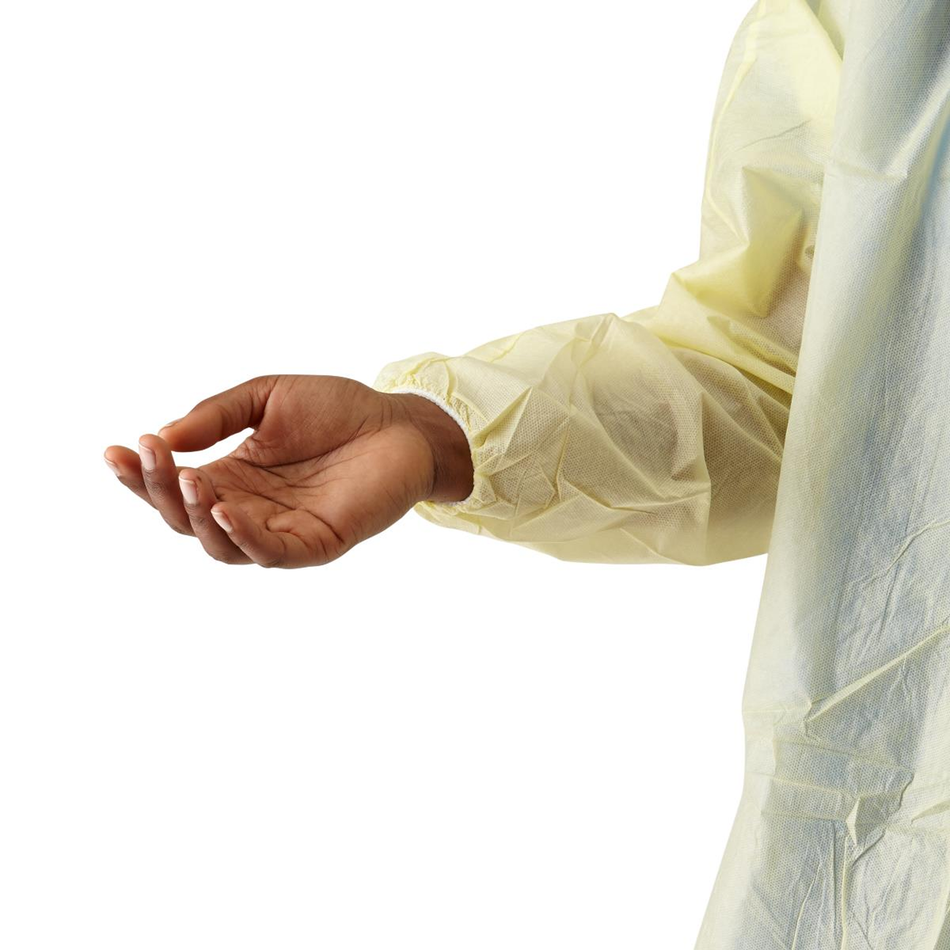 Lightweight Polypropylene Yellow Gown, Size Regular/Large