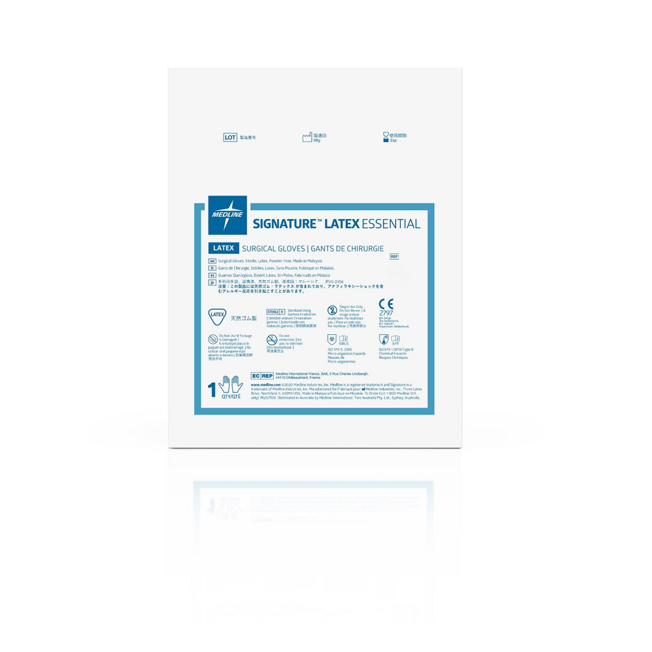 Latex Essential Sterile Surgical Gloves, Size 9.0