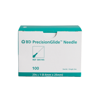 23G x 1" - BD305145 PrecisionGlide Hypodermic Needle, Box of 100