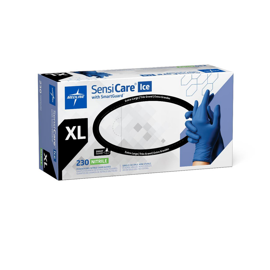 SensiCare Ice Violet Blue Nitrile Exam Glove, X-Large