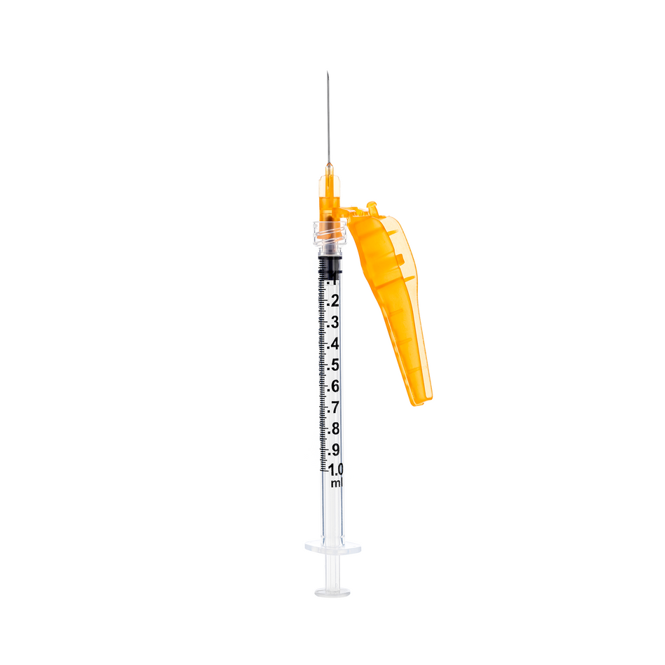 Sol-Care 1 mL Luer-Lock Syringe w/ 23G x 1" Safety Needle