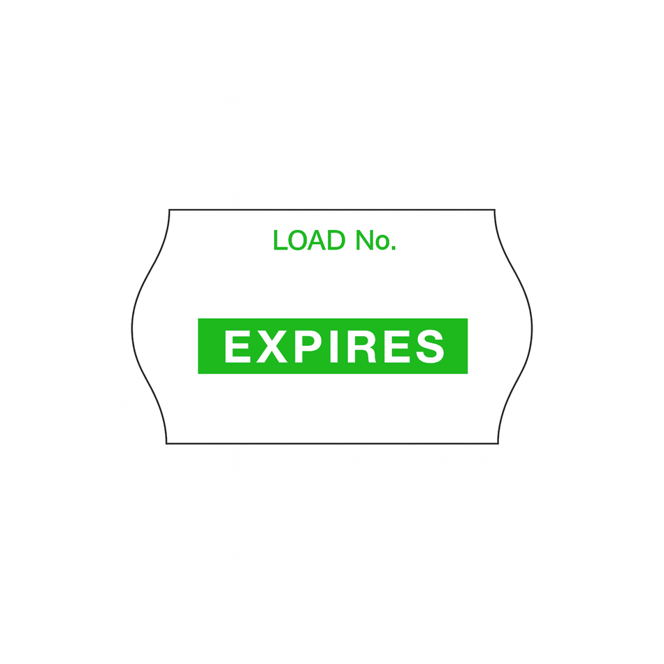 3M Event Related Sterilization Record Labels “Expires” Green, 1-1/8" x 5/8" (2.85 x 1.58 cm)