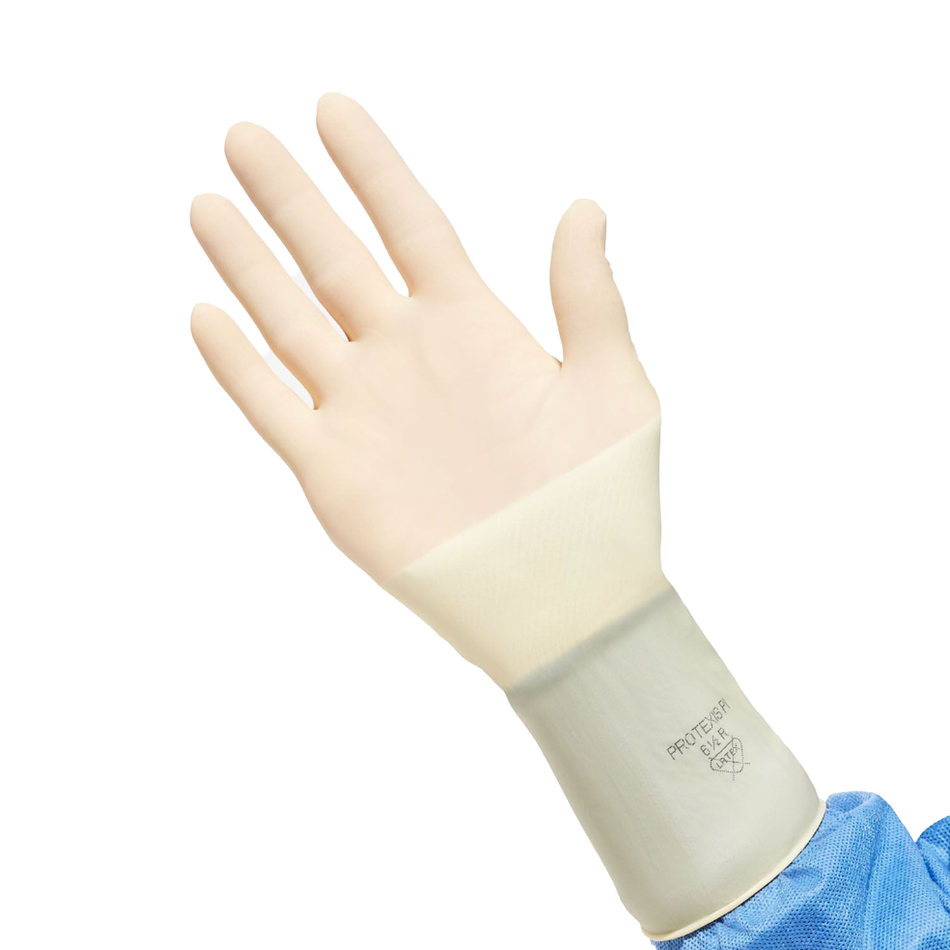 Protexis Synthetic Polyisoprene (PI) Surgical Gloves, Size 9.0 Cream 11.8" (30 cm) Length