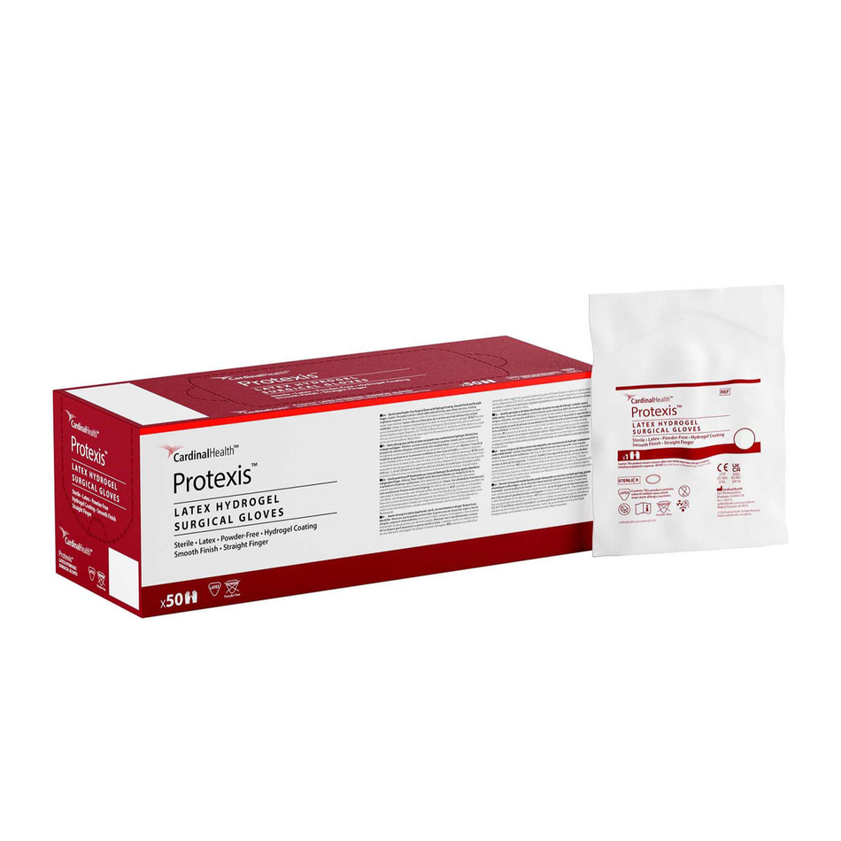 Protexis Latex Hydrogel Powder-Free Surgical Gloves, Size 9.0 Translucent Yellow 12" (30.5 cm) Length