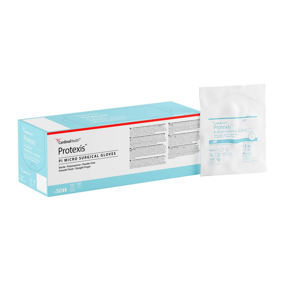 Protexis Synthetic Polyisoprene (PI) Micro Surgical Glove, Size 7.0 Cream 11.8" (30 cm) Length